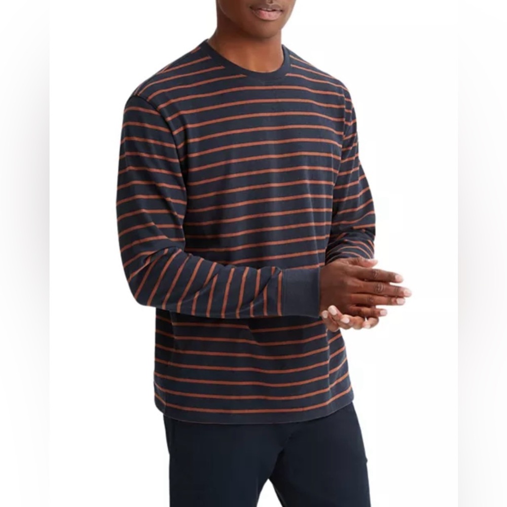NWOT VINCE Men’s Striped Jersey Long Sleeve T-Shirt